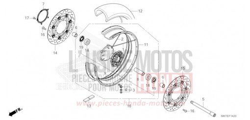 FRONT WHEEL ADV750S de 2025